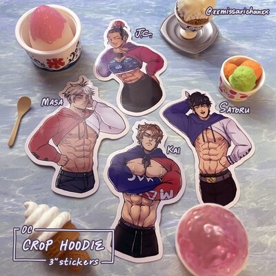 OC Cropped Hoodie Stickers