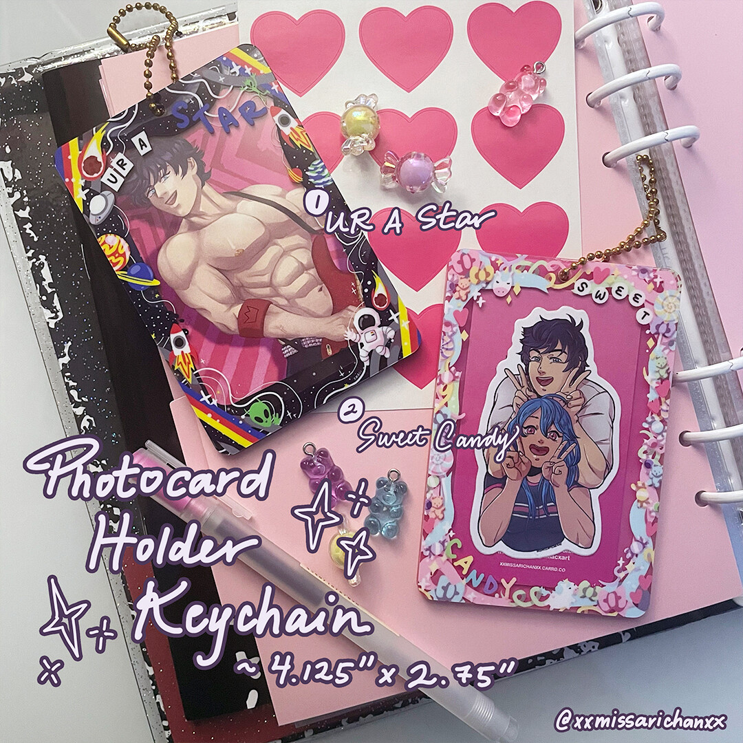Acrylic Photocard Holder Keychain