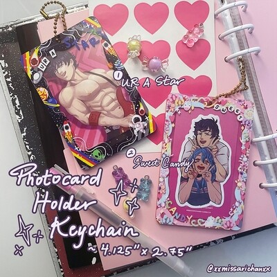 Acrylic Photocard Holder Keychain
