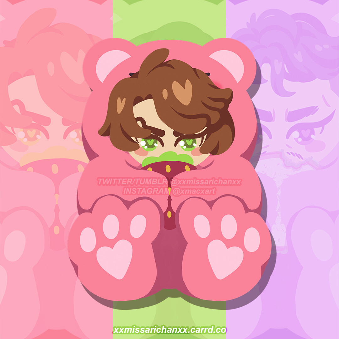 Tasty Gummi Bear Matte Stickers