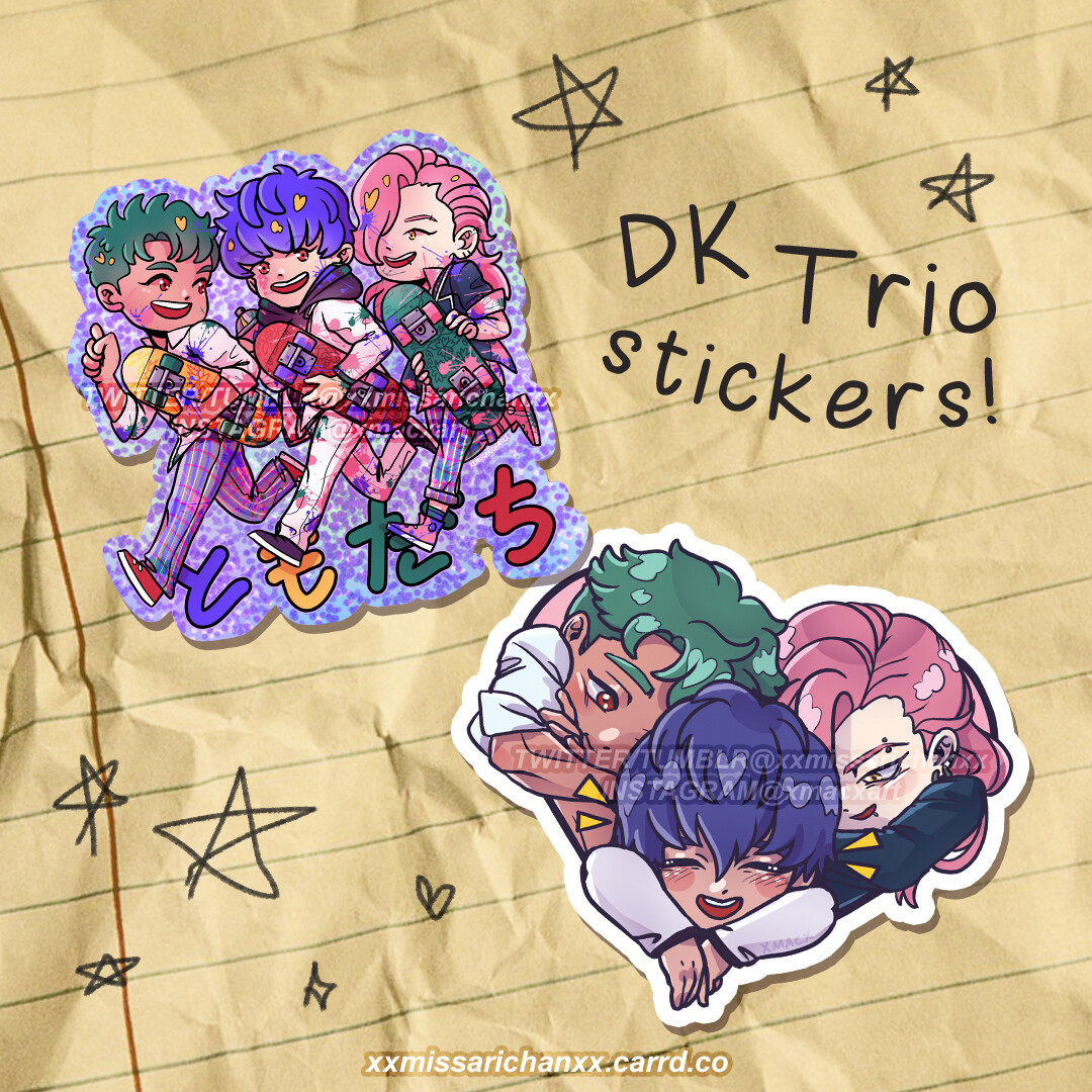 SK8 DK Trio Stickers