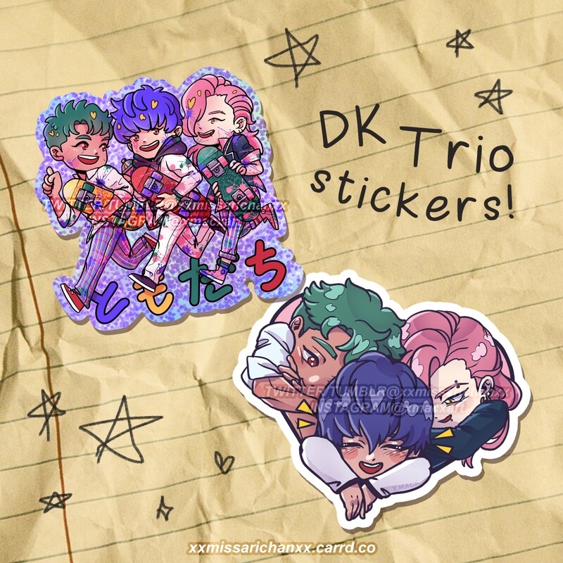 SK8 DK Trio Stickers