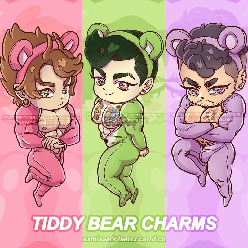 Tiddy Bear Acrylic Charms