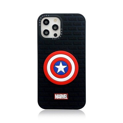 CASETiFY x Marvel Capitán América Case Iphone - Noir