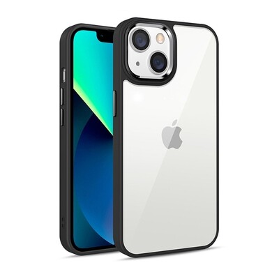 Case Acrylic Hard Transparent  Anti-Yellow - iPhone 13 Pro  - Noir