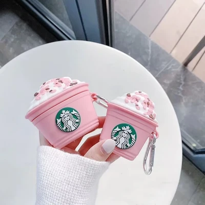 Pochette pour Airpods  - Starbucks Rose