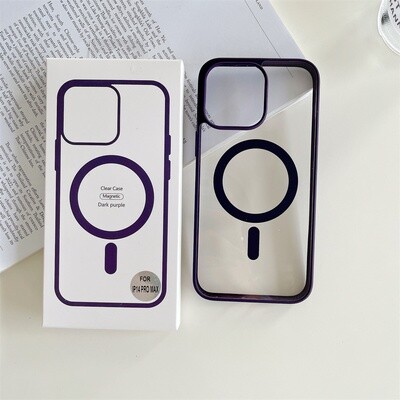 Case iPhone Magsafe Transparent - Dark Purple