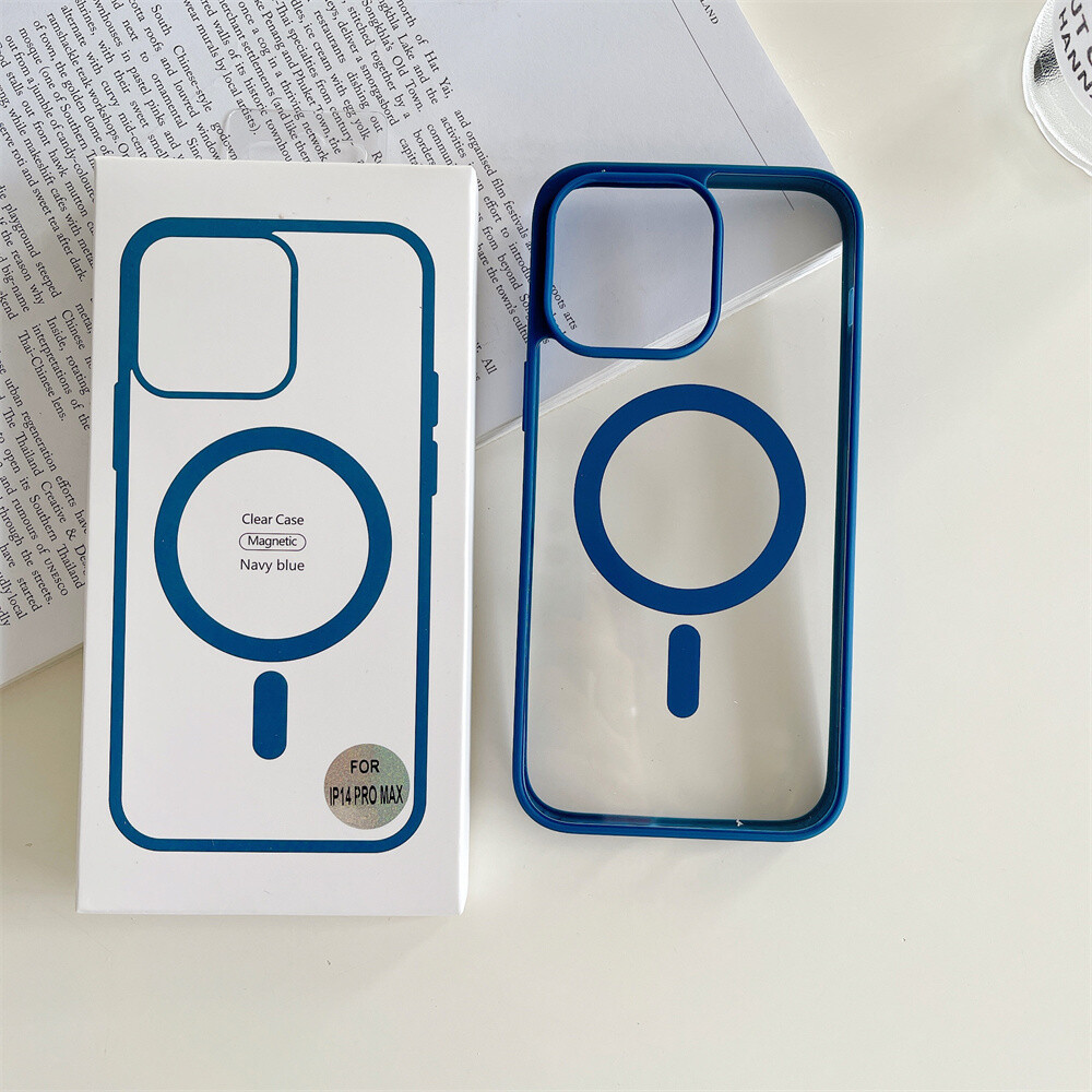 Case iPhone Magsafe Transparent - Navy Blue
