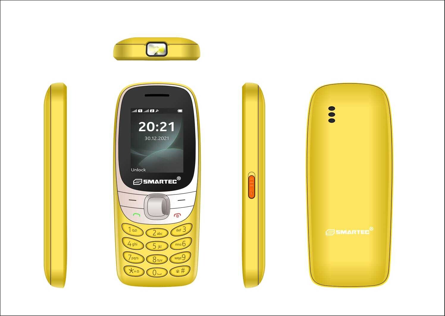 Téléphone Portable Smartec R6 - jaune