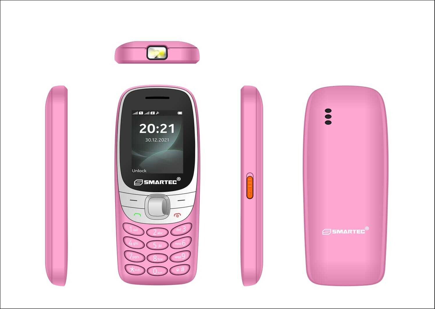 Téléphone Portable Smartec R6 - Rose
