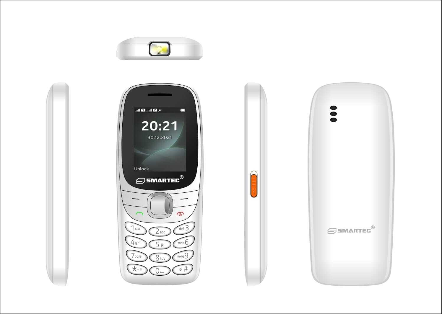 Téléphone Portable Smartec R6 - Blanc