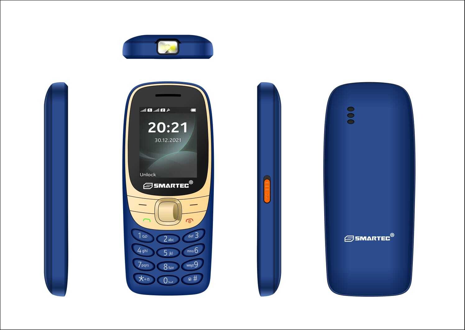 Téléphone Portable Smartec R6 - Bleu