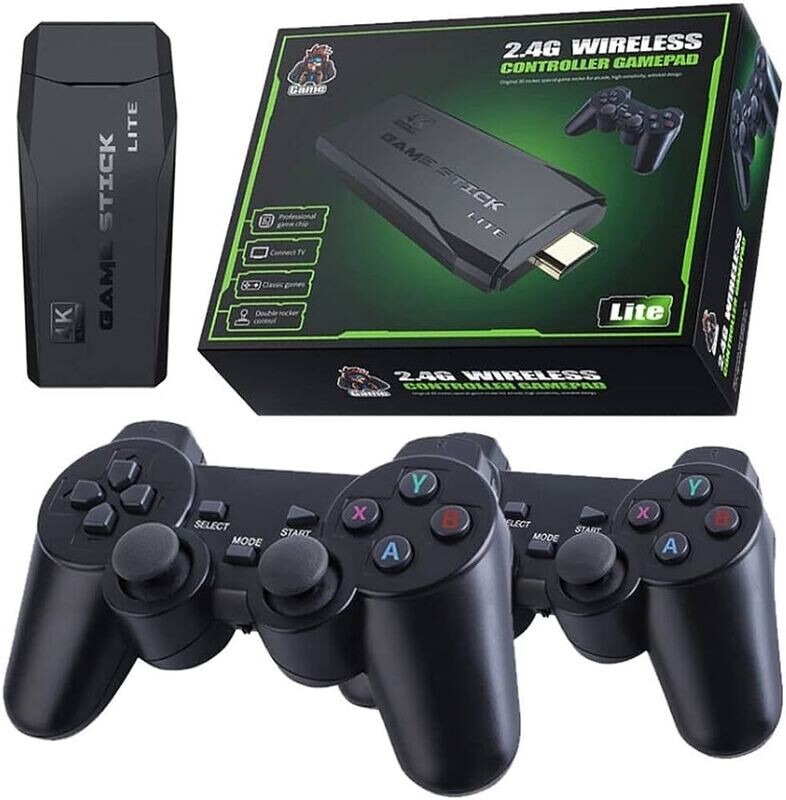 Game Stick Lite 4K 64 Go HDMI + 2 Manettes sans fil