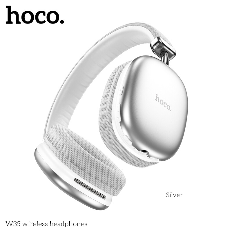 CASQUE BLUETOOTH AIR MAX - SILVER (HOCO W35)