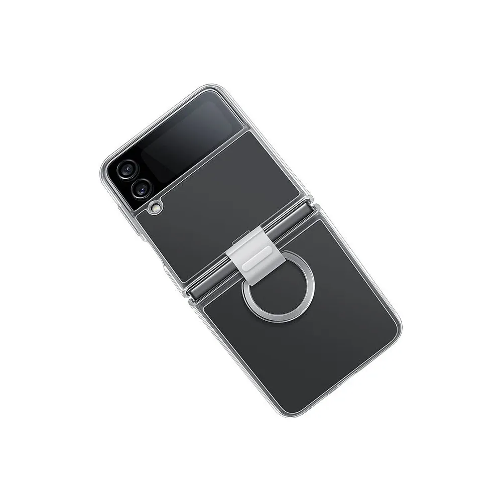 Galaxy Z Flip 4 Clear Cover avec anneau