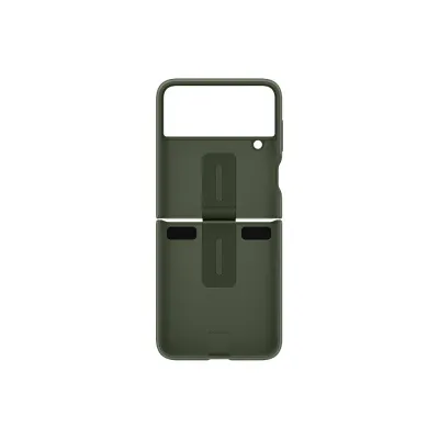 Galaxy Z Flip 4 Silicone Cover avec anneau - Vert