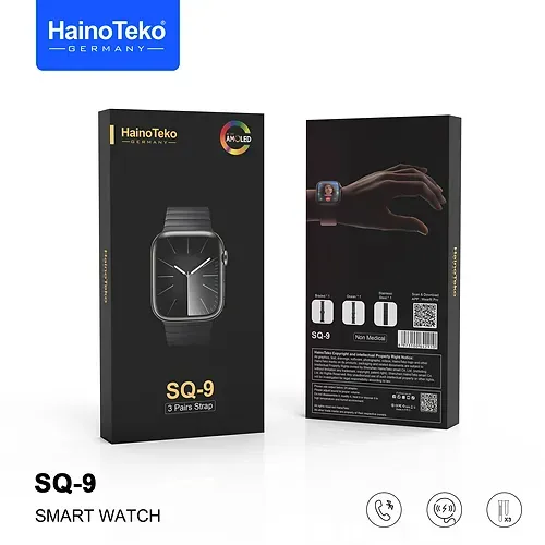 Smart Watch Haino Teko + 3 Bracelet - SQ-9 - NOIR