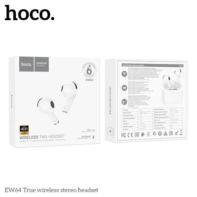 AirPods (4ᵉ génération)  Sans fil -  (HOCO EW 64 ) PRIX TUNISIE