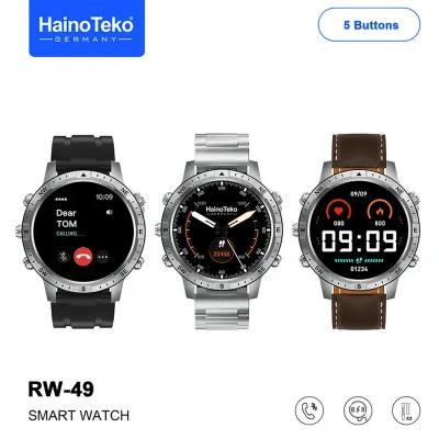 Smart Watch Haino Teko + 3 Bracelet -  RW49 - Marron