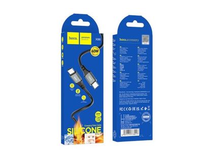 Câble HOCO Type-C vers Type-C “X86 Spear” 60W synchronisation des données de charge