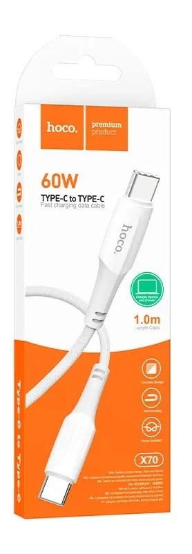 Cable HOCO Type-C to Type-C “X70 Ferry” 60W charging data sync
