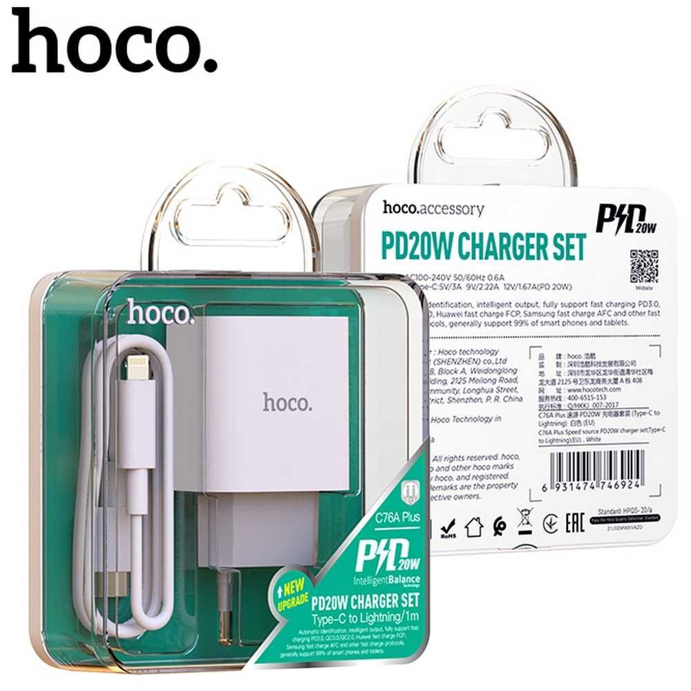 Chargeur HOCO Fast PD Charge HOCO 20W C76A