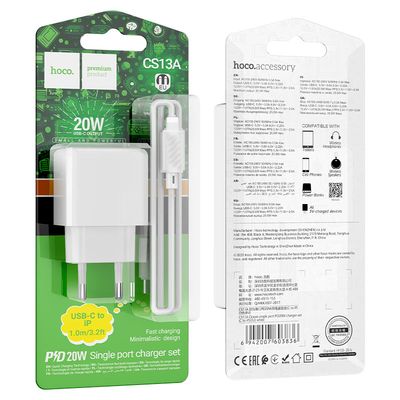 Chargeur HOCO Fast PD Charge  PD20W  -  CS11