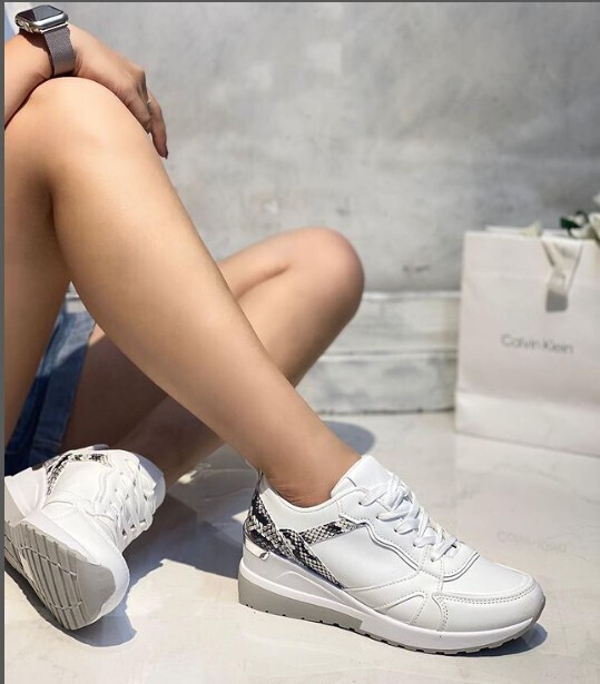 SCARPE SPORTIVE SNEAKERS DONNA CASUAL CON FONDO COMODO