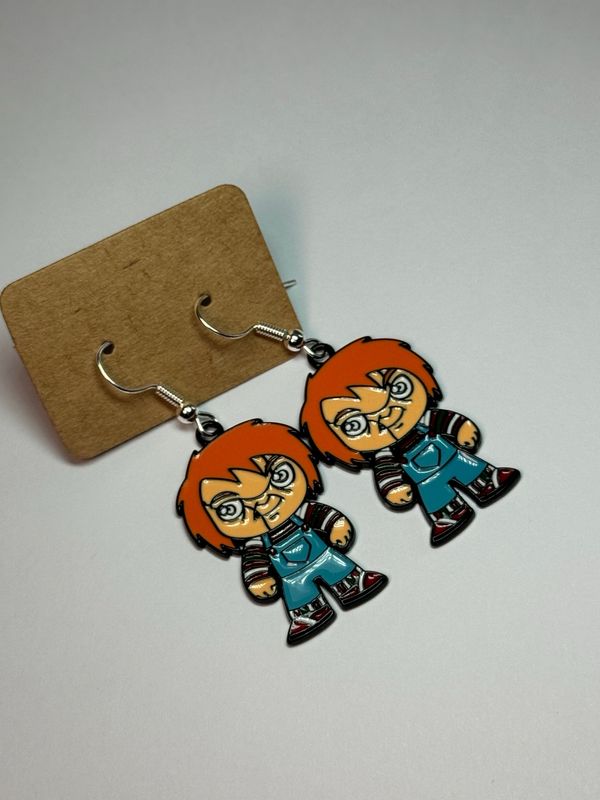 Chucky Inspired Earrings🧡