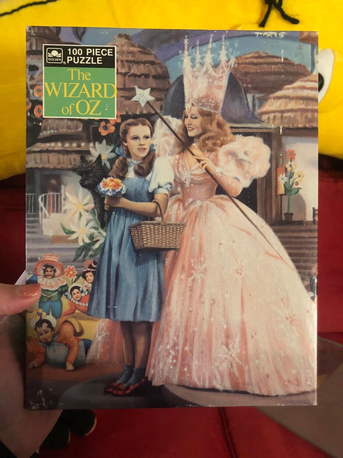 1988 Vintage The Wizard Of Oz 100 Piece Puzzle Dorothy Glinda Golden