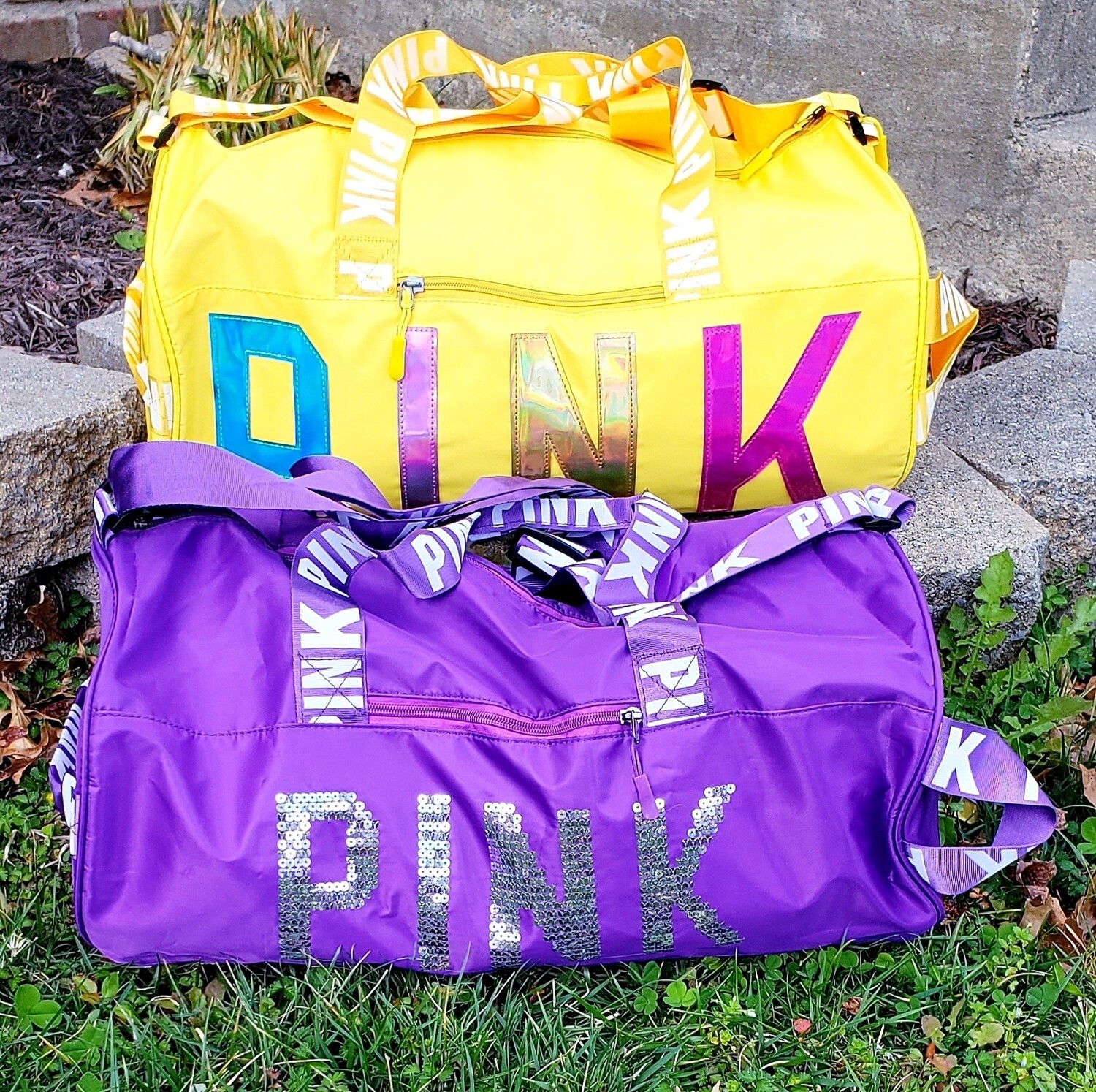 PINK Duffle bags