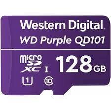 MEMORIA WD PURPLE MICRO SDXC 128GB CL10 U1 QD101