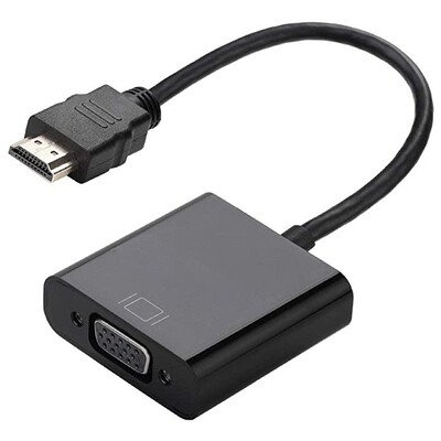 Convertidor HDMI a VGA MANHATTAN, HDMI, VGA, Micro-USB, Macho/hembra, Negro