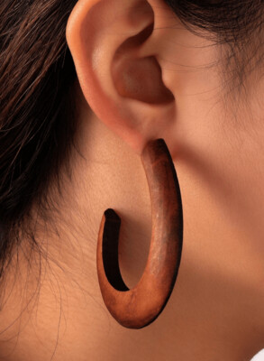 Simple Wooden Earrings