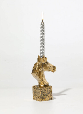 Horse Head Design Candle Holder