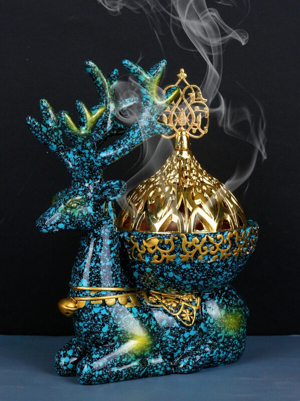 Deer Design Incense Burner