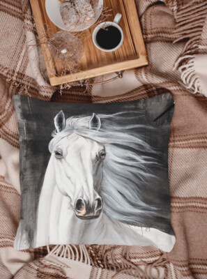 Horse Print Cushion Cover Without Filler