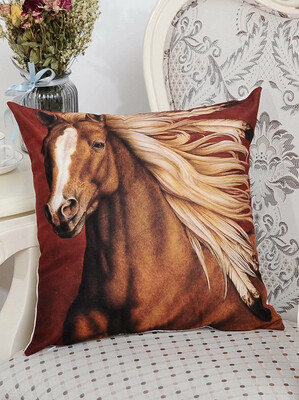 Horse Print Cushion Cover