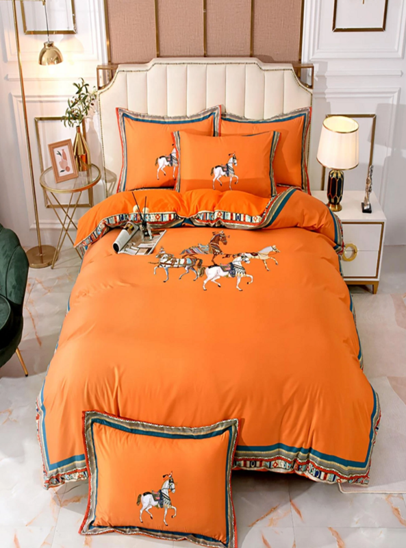 Horse Pattern Duvet Cover Set Without Filler