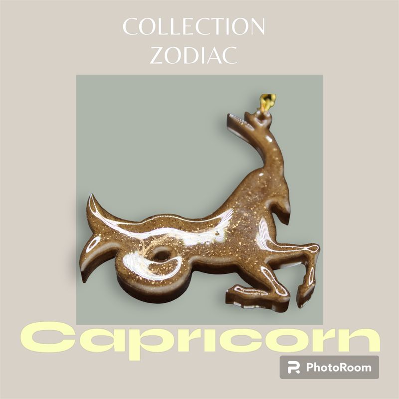 Capricorn Keychain