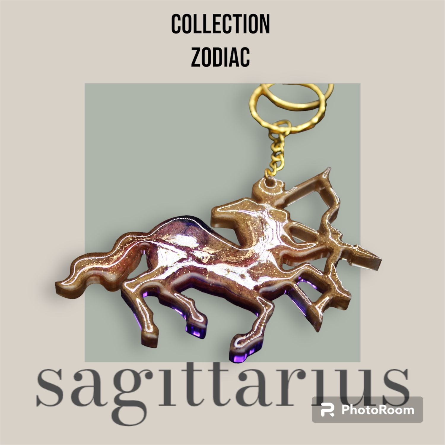 Sagittarius Keychain