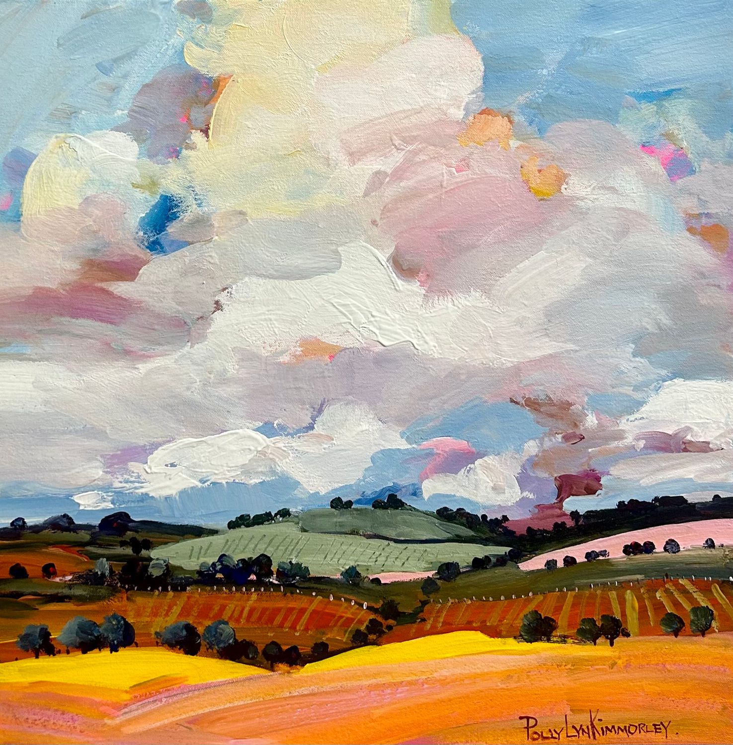 &quot;VINEYARDS&quot;  50 cms x 50 cms