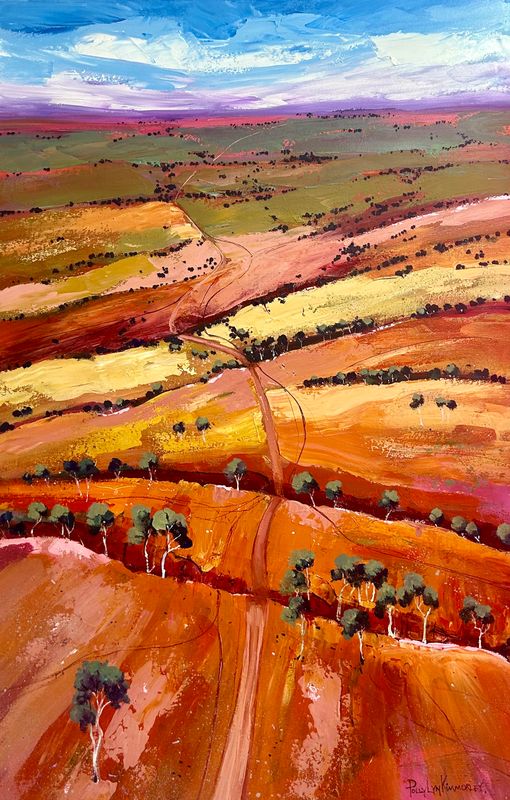 ON THE TOP NEAR THE TOP END  120cm x 80cm
