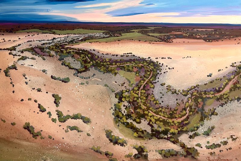 &quot;MEMORIES OF THE BILLABONG&quot;  120cm x 80cm