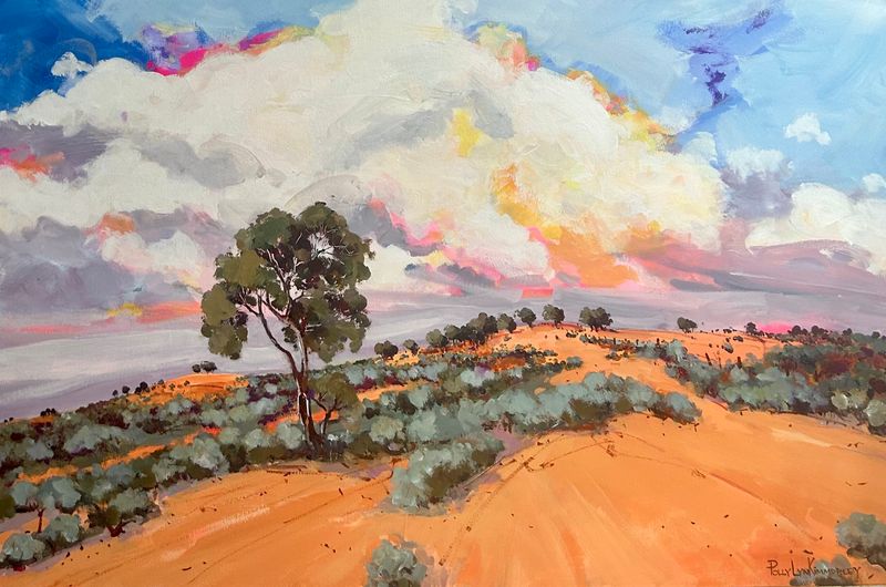 &quot;RABBIT&#39;S HILL&quot;  120 cm x 80 cm