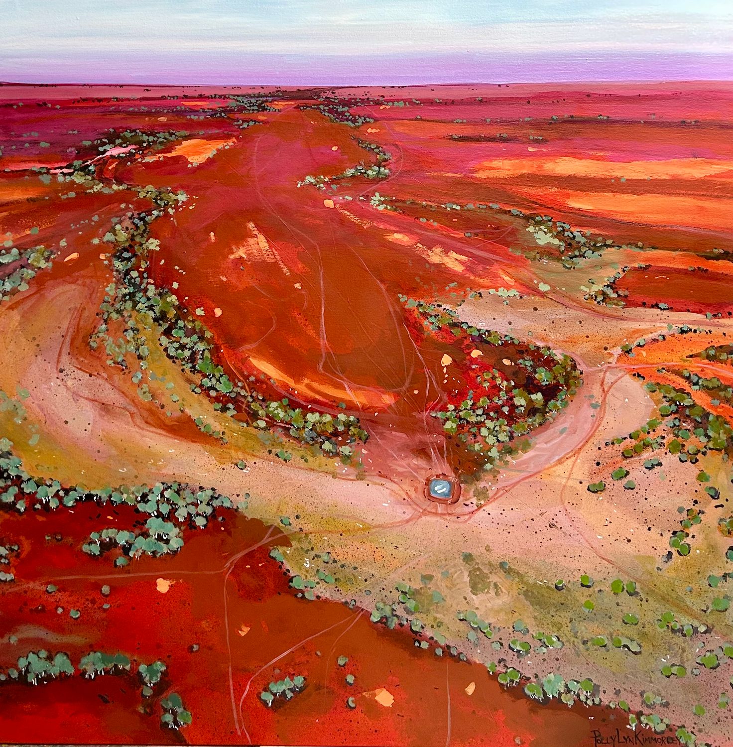 &quot;ESSENCE OF THE OUTBACK&quot;  100cm x 100cm