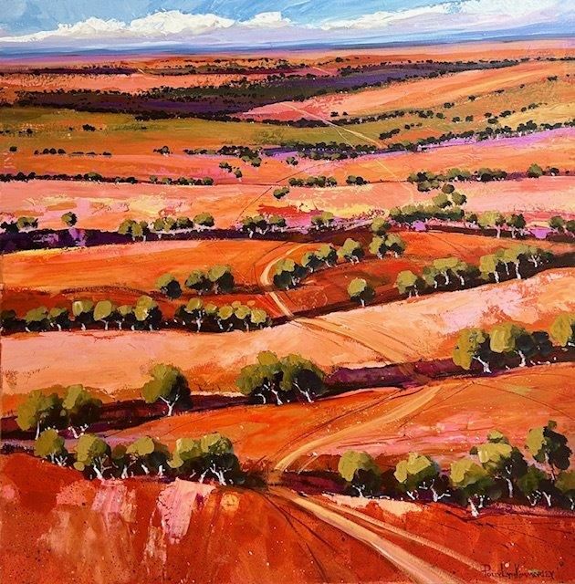&quot;ECHOES OF THE HILLS&quot; 100cm x 100cm