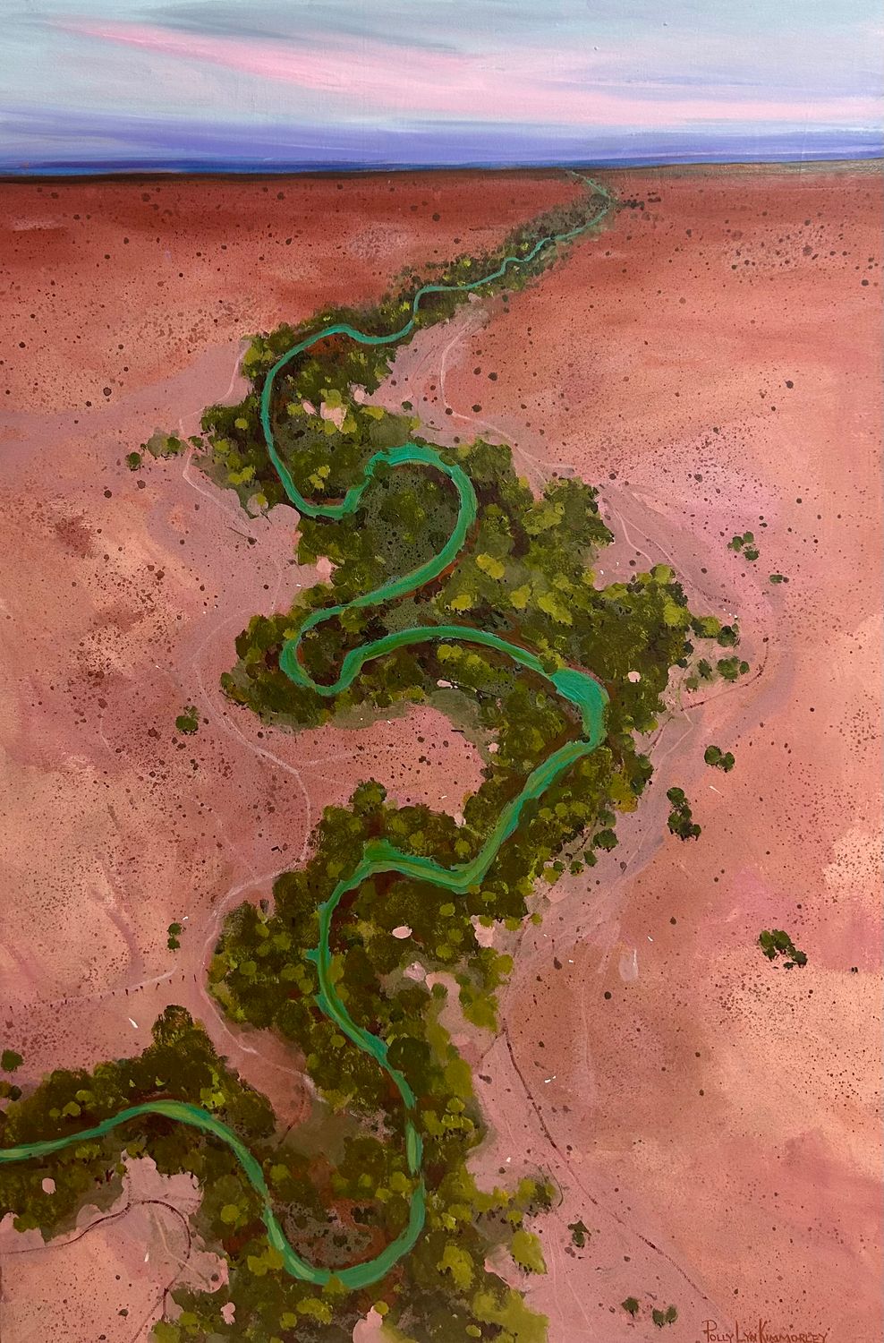 &quot;THERE&#39;S A BILLABONG DOWN THERE&quot; 80 cm x 120 cm