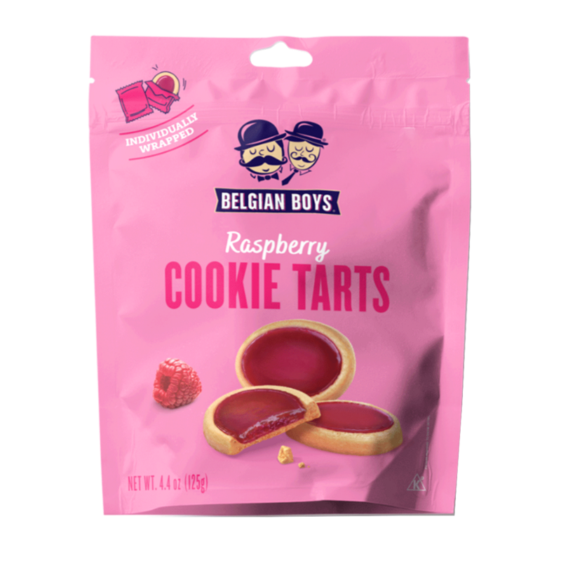 Belgian Boys Raspberry Cookie Tarts