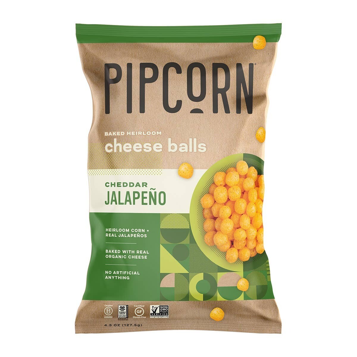 Pipcorn Jalapeño Cheddar Cheese Balls
